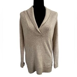 Eddie Bauer V-Neck Sweater - Tan - medium